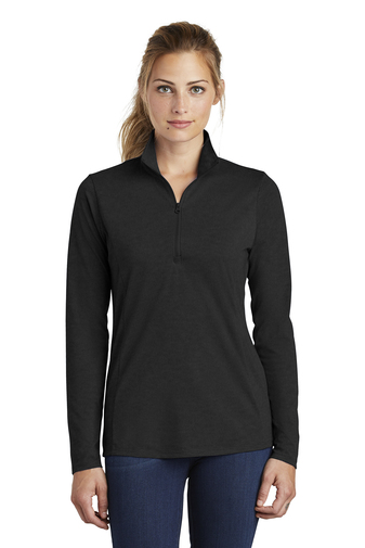 Sport-Tek ® Ladies PosiCharge ® Tri-Blend Wicking 1/4-Zip Pullover